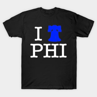 I Liberty Bell Philadelphia T-Shirt (White Lettering) T-Shirt